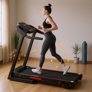 <b>Portable</b> 3.5HP Folding Electric Treadmill With LCD Display For Home Indoor Running Walking Jogging Workout Training 12 Preset Pr - Product Image 2