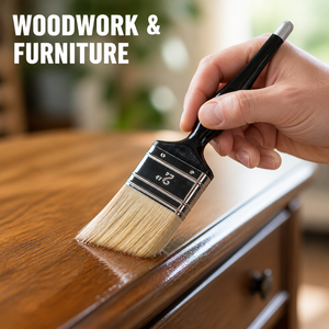 Pinceau de <span class=keywords><strong>peinture</strong></span> durable, 2 tailles (2-3 pouces), noir, avec manche ergonomique en plastique, poils plats, virole argentée, taille estampillée - Product Image 5