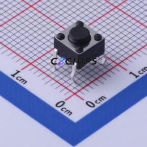 TS-1002-AR04526 Tactile Switch Through hole Component (THT),6x6mm Switch Single Pole Single Throw Round Button 2.6N Through Hole - Product Image 1