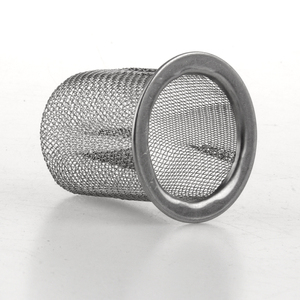 Nueva tapa de filtro de aire y agua de malla fina de acero inoxidable, forma de cuenco redondo, filtro de cilindro de agujero cuadrado de alambre de Metal para uso líquido - Product Image 4