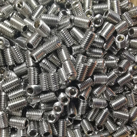 Assortiment de 300 pièces/boîte en acier inoxydable M3 M4 M5 M6 M8 Jeu de vis sans tête DIN916 Kits de vis hexagonales à tête creuse