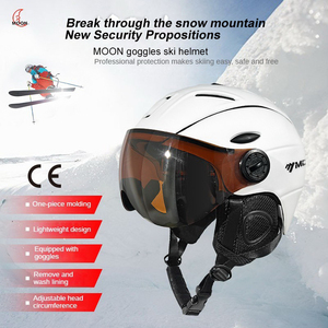 ירח מותאם אישית חורף ספורט חיצוני קסדה סה אישור כפול pc + eppc חומר מגן סקי כיסוי מגן - Product Image 6