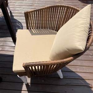 Poufs <span class=keywords><strong>en</strong></span> osier élégants, mobilier d'extérieur, ensembles bistrot pour véranda, jardin, balcon, bord de piscine, aucun avis pour le moment - Product Image 6