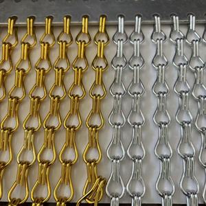 <span class=keywords><strong>Malla</strong></span> Decorativa de Aluminio Tejida Personalizada para Divisor de Habitaciones de Hotel y Biombo de Entrada - Product Image 5