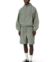 Coupe-vent personnalisé en nylon 100 % Ripstop résistant à l'eau avec texture à carreaux subtils, léger et respirant pour le printemps et l'été