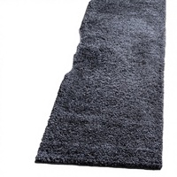 Tapis de couloir moderne ultra doux et moelleux en polypropylène, lavable, antidérapant, à poils longs, couleur unie, pour couloir et salon