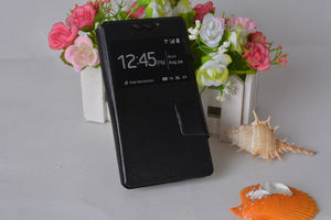 Window View Slide Universal Size 3D PU Leather Flip Smartphone Case For <span class=keywords><strong>BQ</strong></span> For Nokia 105 - Product Image 2