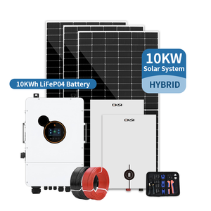 Sistema de Energía Solar Híbrido de 5Kw 6Kw 7Kw 8Kw 9Kw 10Kw, Buen <span class=keywords><strong>Precio</strong></span>, Sistema Solar Fuera de la Red para el Hogar - Product Image 1