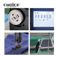 Machine à coudre industrielle à point noué à aiguille simple, alimentation manuelle, écran tactile, pour tissus, modèle GC-R6N-S1