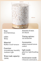 Nouveau design 3-en-1, humidificateur ultrasonique à marbrure 200 ml alimenté par USB, diffuseur d'huiles essentielles pour la maison, l'hôtel et la chambre d'enfant