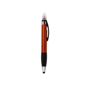 Promoción de plástico barato lápiz resaltador pluma teléfono pantalla táctil doble punta de Color pluma - Product Image 3