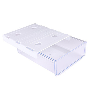 Boîte de rangement transparente sous le bureau, organisateur de couleur unie pour bureau, design minimaliste - Product Image 5