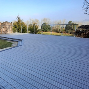 Ban công ngoài trời sàn gạch WPC bên ngoài sàn rộng ván sàn gỗ ván gỗ sợi + HDPE WPC decking ngoài trời - Product Image 5