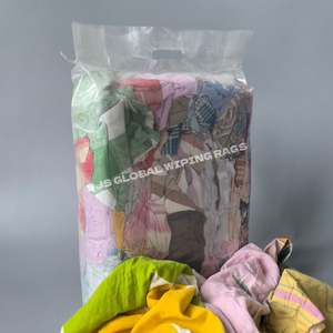 Trapos de Limpieza de Algodón 100% de Colores Mezclados para Uso Industrial y Marino, en Bolsas de 5 kg - Product Image 1