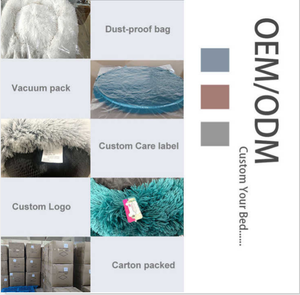 Maßgefertigtes Weiches Atmungsaktives Luxus-Haustierbett für Kleine Mittlere Große Hunde mit Abnehmbarem Waschbarem Bezug Donut-Form Tiermuster - Product Image 5