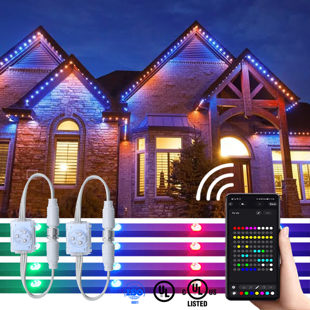 Energy-Saving RGB LED Light with IP68 5000K Daylight Remote Control for Indoor/Outdoor Use & Christmas Decorations