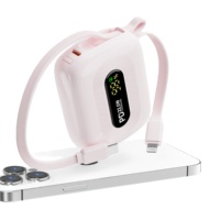 Batterie externe compacte et élégante 10000 mAh PD 22,5 W à charge rapide, chargeur portable 38,5 Wh pour téléphone portable, fabrication OEM