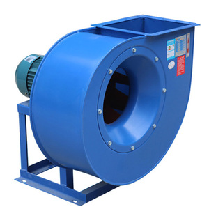 Centrifugal Fan Steel Duct Fan 380 V Ac Motor Blue Industrial Use - Product Image 4