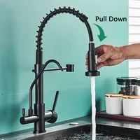 Robinet de cuisine haut de gamme 3 voies en laiton avec sortie eau purifiée, mitigeur de luxe moderne pour évier, vente en gros pour cuisine