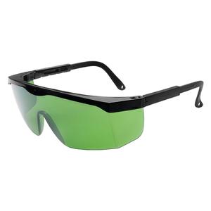 Gafas de seguridad para láser con montura negra, lentes de 2 mm, 40% de transmitancia, brazos ajustables para protección contra rayos UV y luz azul. - Product Image 2