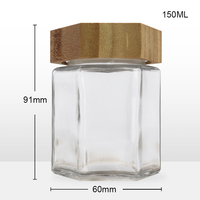 Botol Kaca Kosong 150ml Ramah Lingkungan dengan Tutup Gabus untuk Vodka Whisky Tequila Brandy Diffuser Penyimpanan Kustom