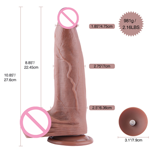 Hismith Dildo réaliste en silicone de 10,85 pouces avec fonction de pulvérisation, insérable de 8,85 pouces avec système KlicLok, jouets pour adultes de qualité supérieure, sans danger pour le corps, sensation naturelle - Product Image 2