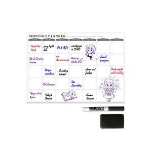 <span class=keywords><strong>Pizarra</strong></span> magnética seco borrar planificador recompensa calendario gráfico <span class=keywords><strong>nevera</strong></span> mensual imán Calendario para refrigerador - Product Image 3