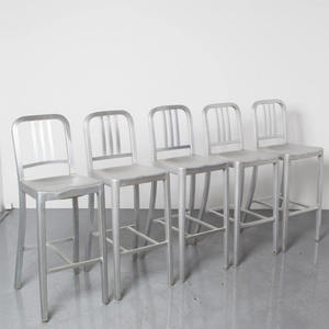 Modern Yellow Metal Bar Chair Contemporary Design Steady Frame Durable Water Resistant <b>Light</b> Weight for Home Bar Commercial Use - Product Image 6