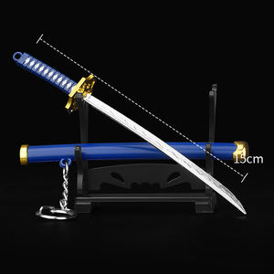 15cm Roronoa Zoro épée lame porte-clés OP Anime une pièce Zoro Yomato Sanda Kitetsu arme <span class=keywords><strong>Katana</strong></span> 1:12 équipement jouet artisanat jouets - Product Image 5