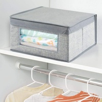 Organisateur de rangement de placard en tissu boîte de support. Organisateur de boîte de rangement