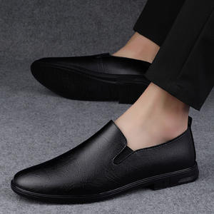 Zapatos de Cuero Casuales para Hombre 2026, Diseño de Malla Transpirable Negra, Suela Suave, Talla Grande, Estilo Británico - Product Image 5