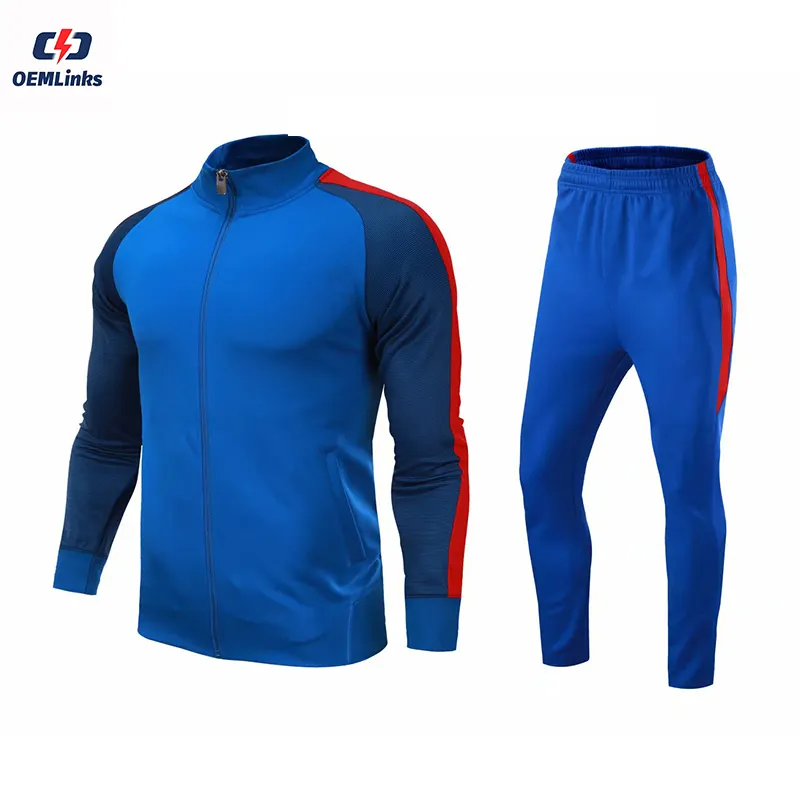 Custom breathable Soccer Training TrackSuits Mens Jogging wear quick dry football tracksuits team soccer tracksuit for Men