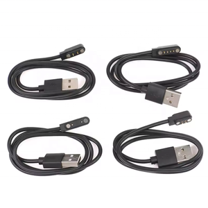 Cable de Carga Magnético de PVC de 4 <span class=keywords><strong>Pines</strong></span> para Reloj Inteligente, Distancias de <span class=keywords><strong>2</strong></span>.5/<span class=keywords><strong>2</strong></span>.84/4.0/7.62 mm, <span class=keywords><strong>Cargador</strong></span> USB <span class=keywords><strong>Universal</strong></span> Novedoso de <span class=keywords><strong>2</strong></span> <span class=keywords><strong>Pines</strong></span> - Product Image 1