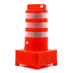 Venta caliente 1100MM plástico LLDPE rojo y blanco reflectante accidente barrera <span class=keywords><strong>de</strong></span> tráfico barril - Product Image 2