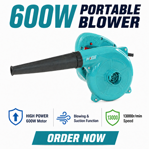 <span class=keywords><strong>Souffleur</strong></span> d'air électrique portable PUSELLO 600W et aspirateur 2 en 1, <span class=keywords><strong>souffleur</strong></span> <span class=keywords><strong>de</strong></span> <span class=keywords><strong>feuilles</strong></span> portatif pour la maison et le jardin, 220V - Product Image 1