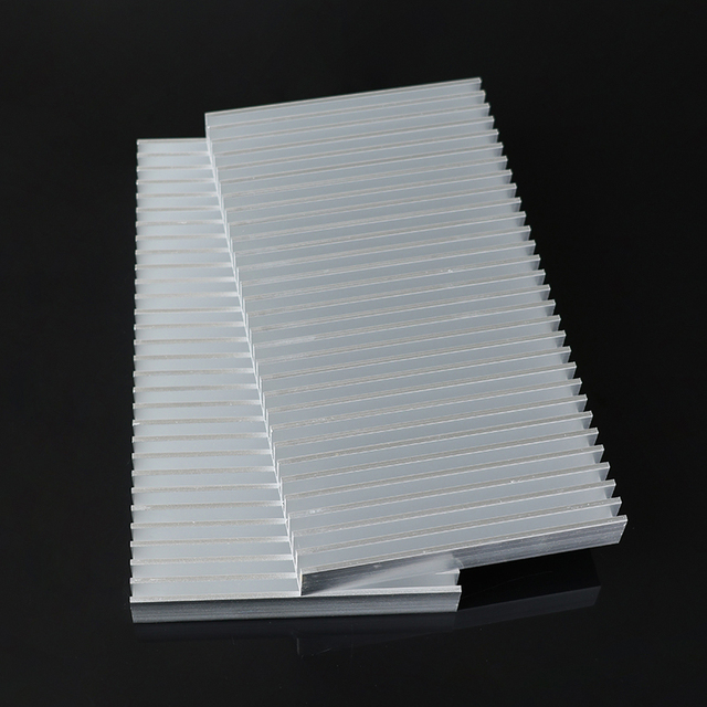 120x220x18mm Aluminum Heat Sink LED Electronic Module Industrial Equipment Cooling Radiator Profile Heatsink