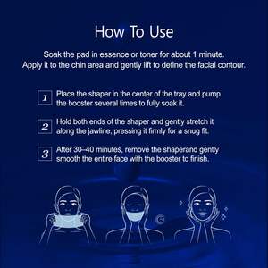 Masque facial en feuille PSH Shrink V Line Lifting Shaper, effet liftant ultime, raffermissant intense, ultra tenseur, pour tous types de peaux, lot de 5. - Product Image 5