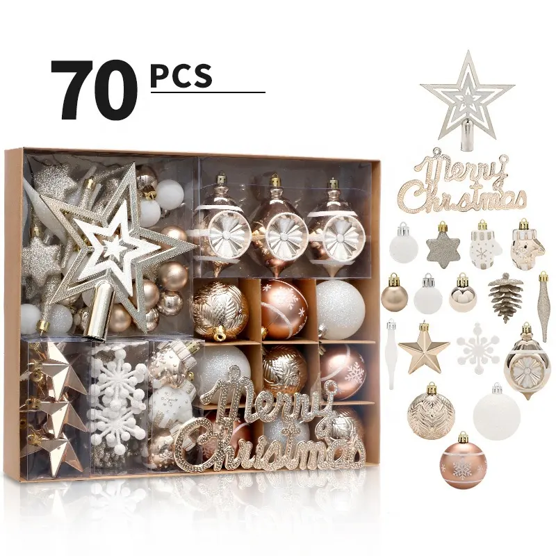 クリスマストレスデコレーションボール6cm-10cm透明オープンプラスチッククリア安物の宝石飾りギフトプレゼントボックスデコレーション