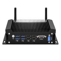 Sihovision Core I7-4578U Mini PC sans ventilateur 2 Ethernet & 2 COM Mini ordinateur de bureau industriel DDR3 RAM disponible AU US EU Plugs