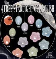 Vernis Gel TPO Free Starlight Super Brillant Scintillant Collection de Vernis Gel Vegan Sans HEMA avec Nuancier Gratuit