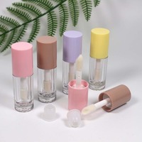 Applicateur de gloss cosmétique grand format, emballage de gloss à lèvres 6 ml, tubes de gloss rose, contenants de gloss vides, tube de gloss vide