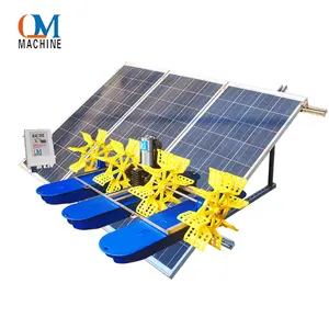 500W solar panel paddle wheel aerator new energy machine fish pond aerator chinese supplier