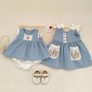 OEMODM 0-4 jaar Baby Meisjes Mouwloze Katoenen Jurk Baby Katoenen Kleding Baby Meisjes Kleding Fabrikant - Product Image 4