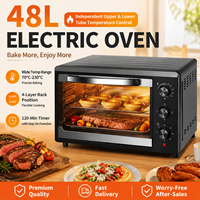 Four électrique domestique grande capacité 56L, multifonctionnel, pour pizzas et grillades de fruits