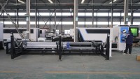 Machine de découpe laser CNC à fibre optique pour tubes, entièrement automatique (chargement et déchargement)
