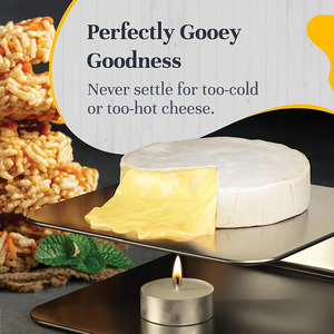 Placa de calentamiento de acero inoxidable para tablas de charcutería de queso <span class=keywords><strong>Camembert</strong></span> y Brie, accesorios, calentador de queso blando - Product Image 5