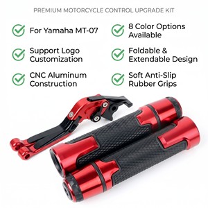 Ensemble de leviers de frein et d'embrayage et de poignées de guidon pour moto, en aluminium CNC pliable pour <span class=keywords><strong>Yamaha</strong></span> <span class=keywords><strong>MT</strong></span>-<span class=keywords><strong>07</strong></span> MT07 - Product Image 3