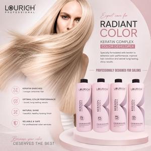 Crème révélatrice de couleur capillaire stable LOURICH, peroxyde doux, pour coloration professionnelle en salon - Product Image 5