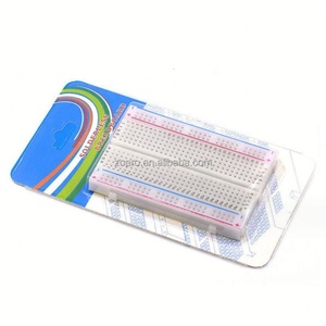 แผงวงจรเบรดบอร์ดคุณภาพสูง 400 รู ขนาด 8.5x5.5 ซม. แผงทดลองเชื่อมต่อแบบคอมโพสิต - Product Image 5