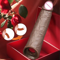 Condón de Silicona para Pene, Dispositivo de Masturbación Masculino, Funda de Silicona para Dildo LM-D802